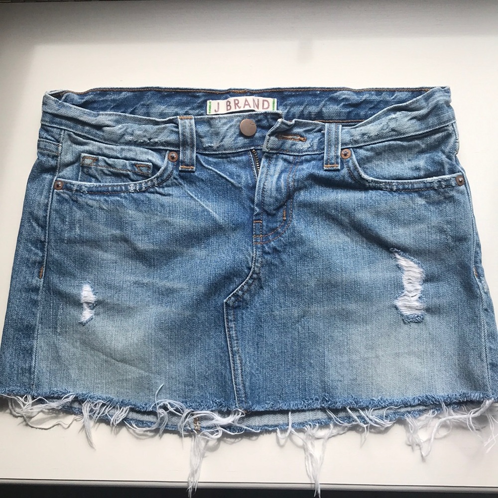JBRAND Denim Mini Skirt